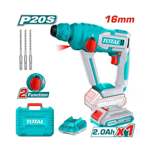 Total-Cordless-rotary-hammer-20V-TRHLI201681-Marvi_Sons